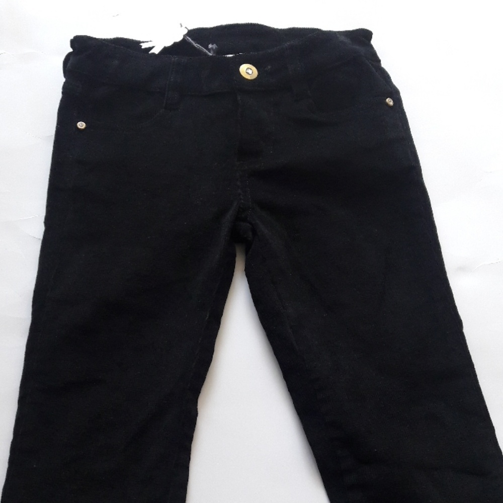 Girls Lana Black Corduroy Pants
